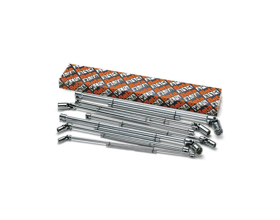 Serie di chiavi a T con bussola esagonale snodata