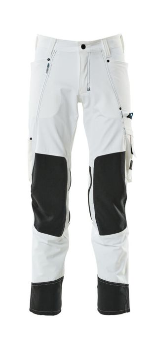 Pantaloni con tasche porta-ginocchiere ADVANCED bianco