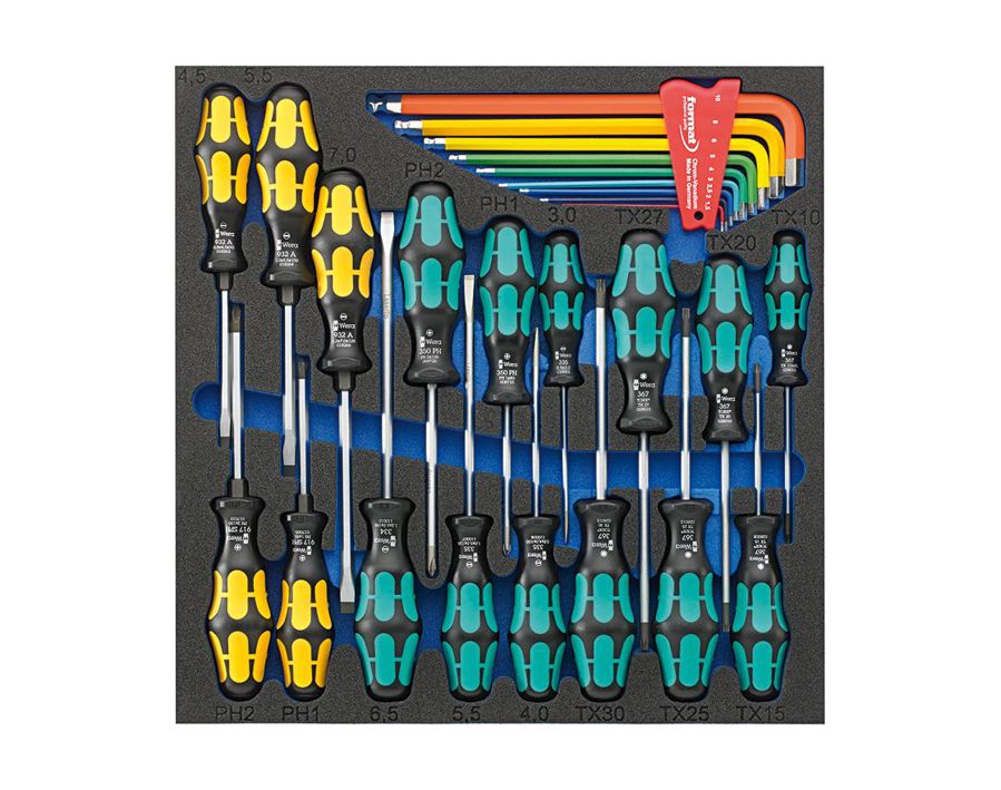 Werkzeugmodul Schraubendreher, 18-teilig, Modul 2/3