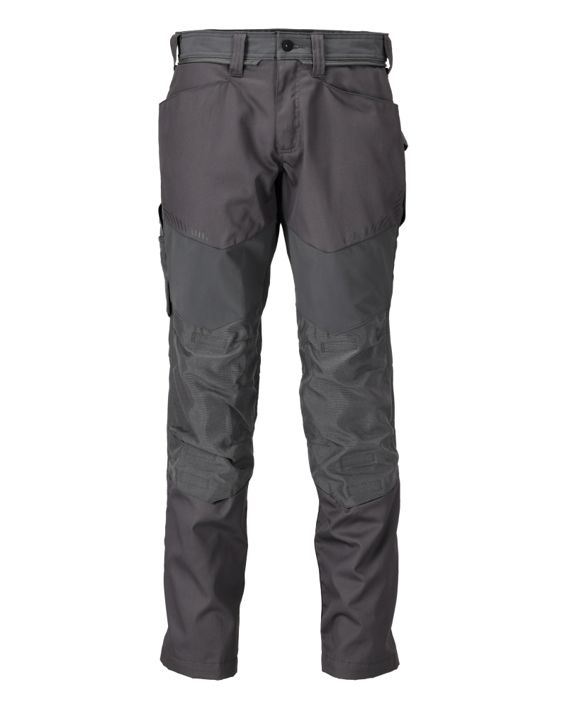 Pantaloni con tasche porta-ginocchiere CUSTOMIZED grigio pietra