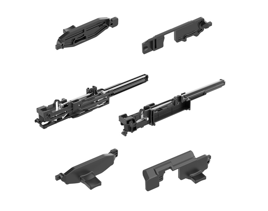 Scatola del rientro automatico con ammortizzatore Silent System 40 per telaio per cartelle sospese e cassetto per parete attrezzata