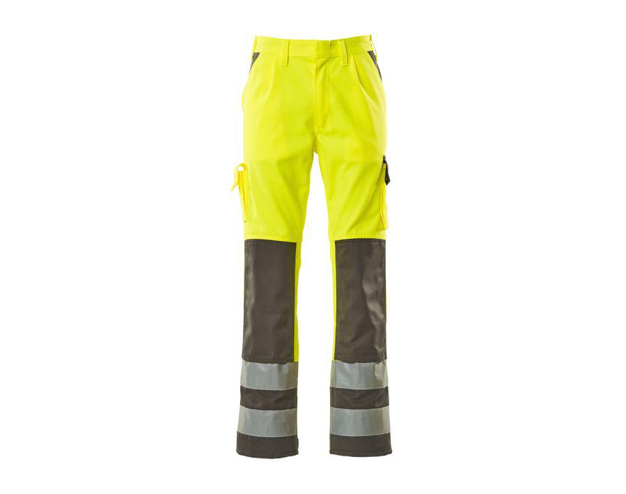 Pantaloni con tasche porta-ginocchiere SAFE COMPETE hi-vis giallo/antracite