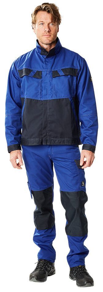 Pantaloni con tasche porta-ginocchiere LIGHT blu royal/blu navy scuro