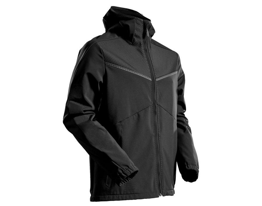 Giacca Softshell con cappuccio CUSTOMIZED nero