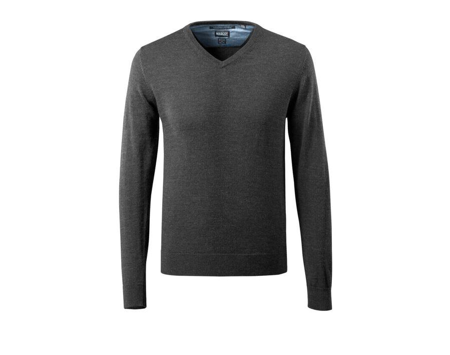 Maglione FRONTLINE antracite scuro/grigio chiaro melange