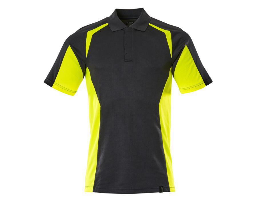 Polo ACCELERATE SAFE nero/hi-vis giallo