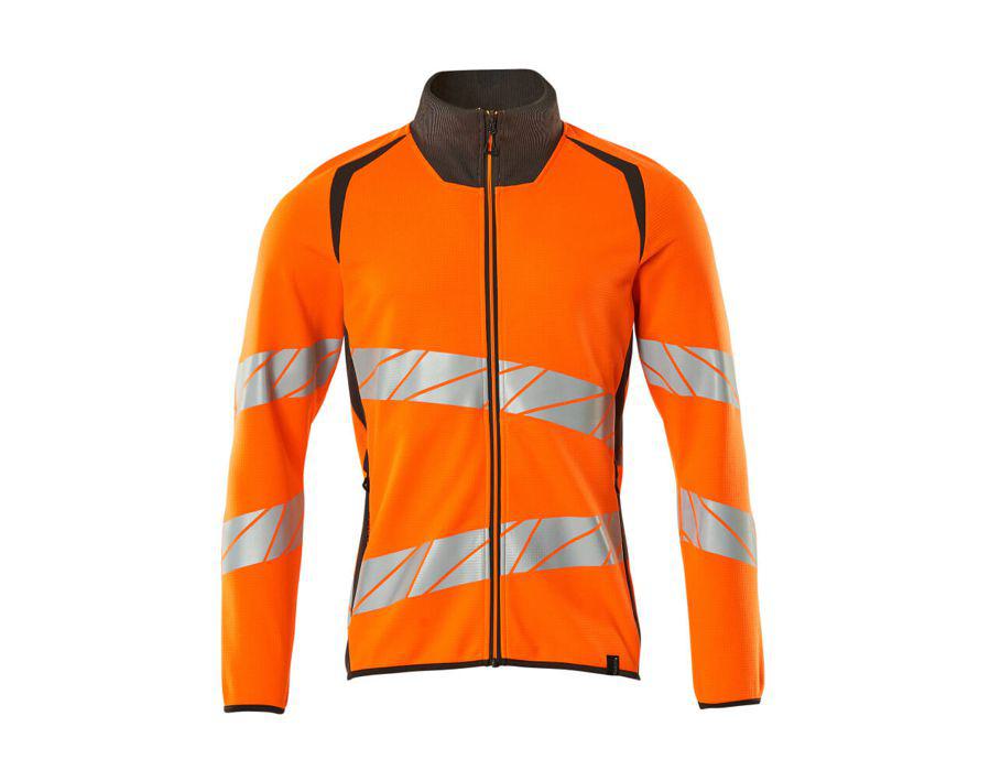 Felpa con chiusura lampo ACCELERATE SAFE hi-vis arancio/antracite scuro
