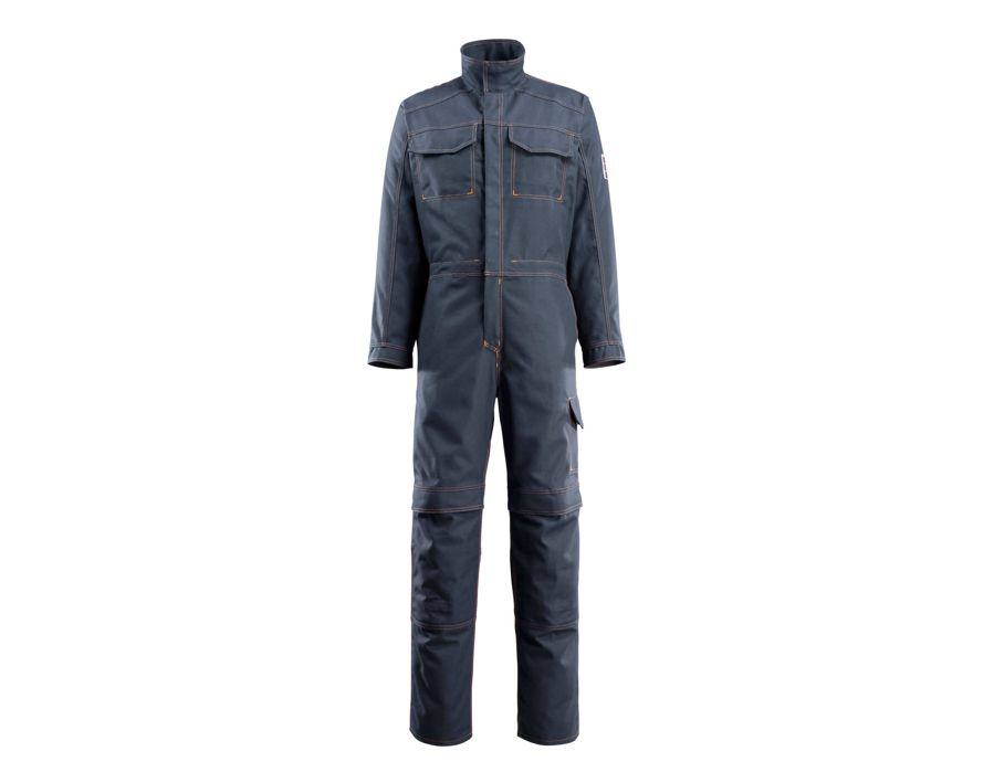 Tuta da lavoro con tasche porta-ginocchiere MULTISAFE blu navy scuro