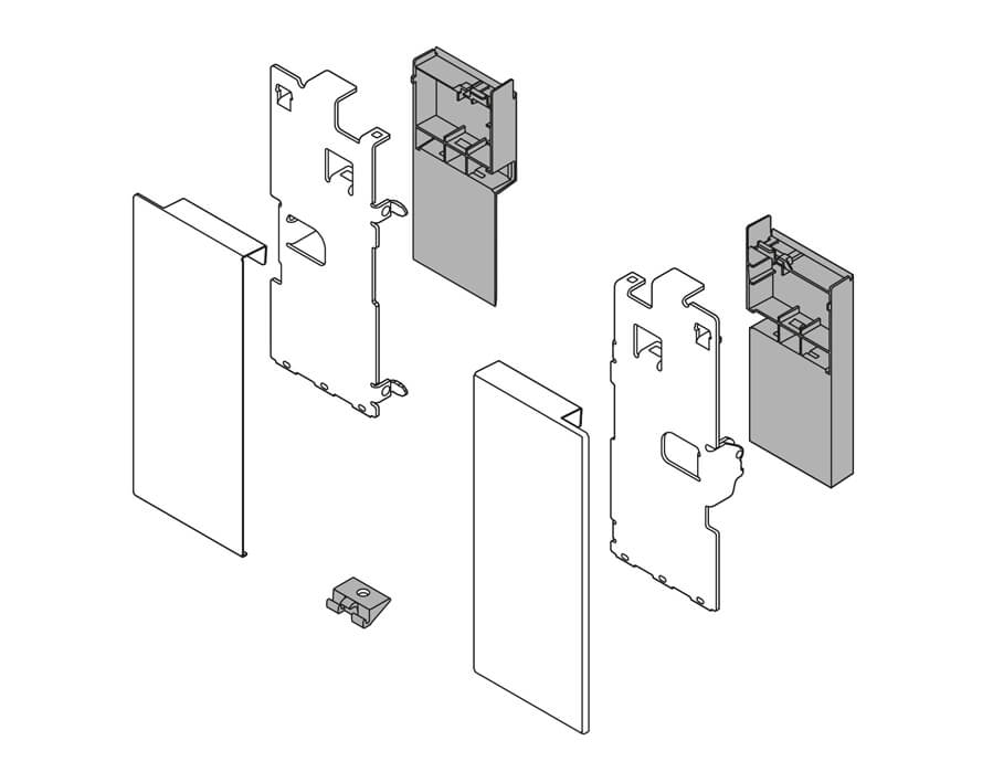 Set frontale altezza K per cassetto interno LEGRABOX pure 