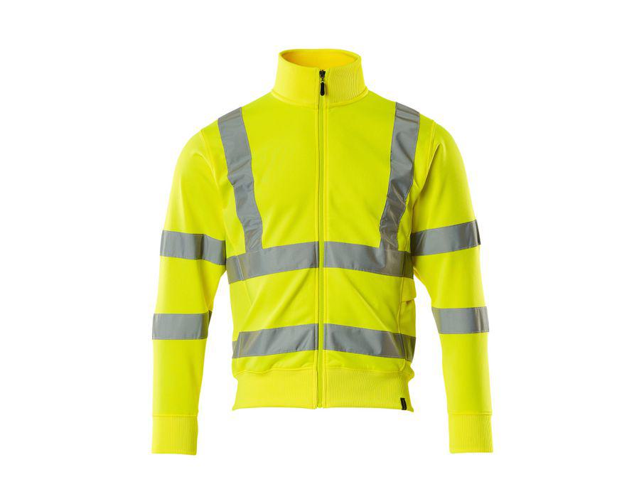 Felpa con chiusura lampo SAFE CLASSIC hi-vis giallo