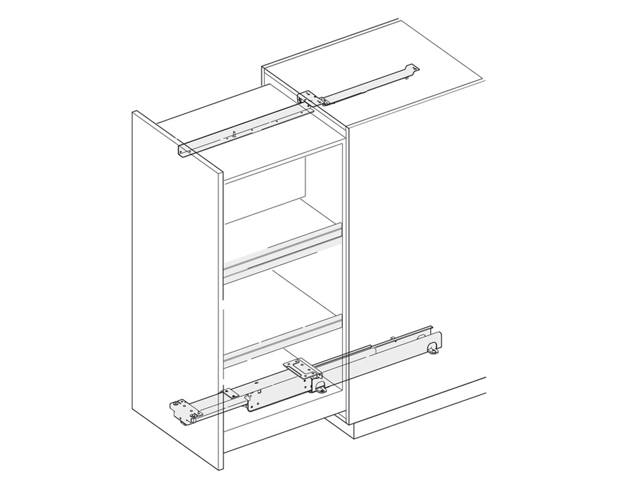 Estraibile per armadi a colonna Hawa Forte 170