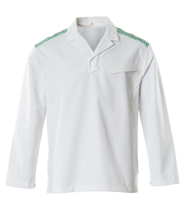 Casacca FOOD & CARE bianco/verde prato