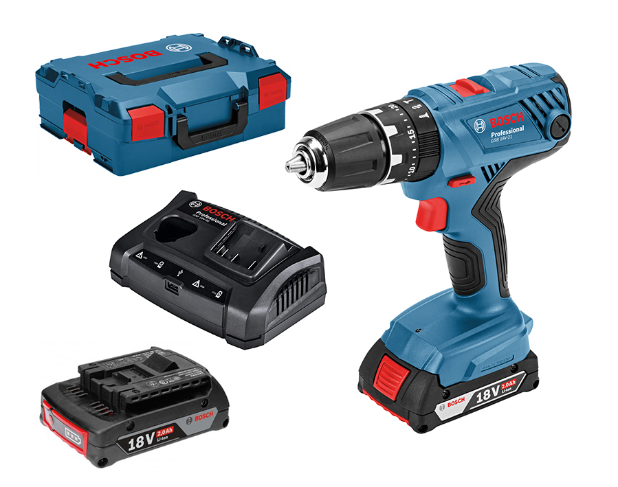 Trapano-avvitatore con percussione a batteria GSB 18V-21 Professional