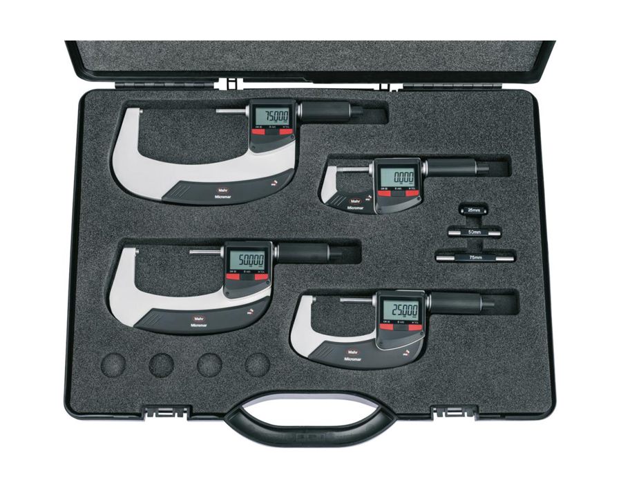 Digital-Bügelmessschrauben-Satz mit Toleranz-Funktion und Integrated Wireless