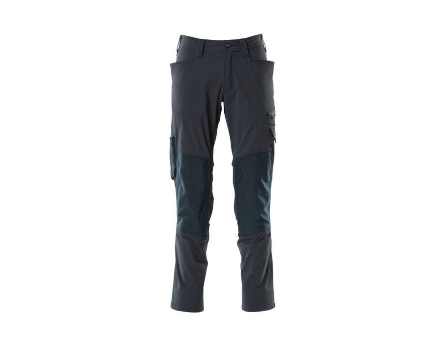 Pantaloni con tasche porta-ginocchiere ACCELERATE blu navy scuro
