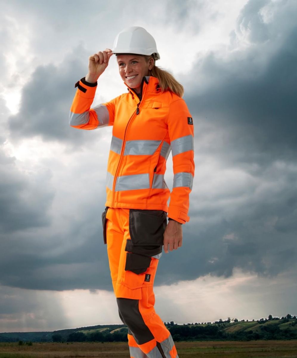 Pantaloni con tasche esterne SAFE SUPREME hi-vis giallo/nero