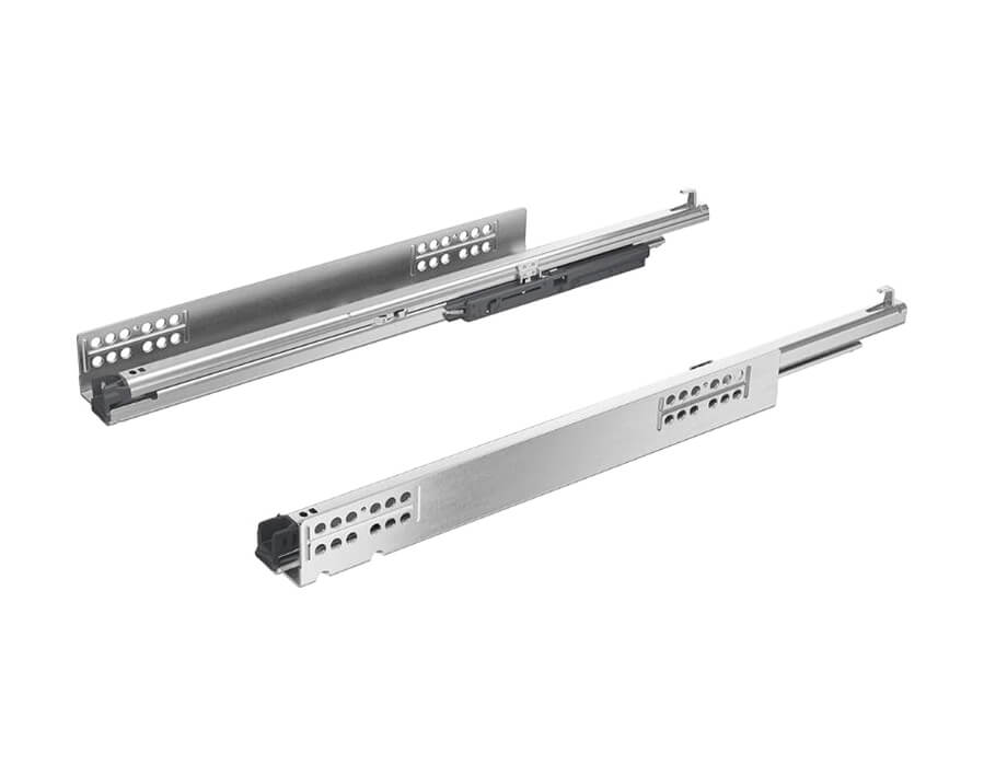 Guida ad estrazione totale per cassetti in legno Quadro V6 YOU con Silent System 