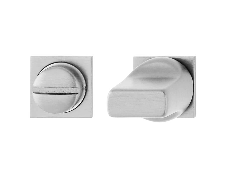 Coppia mini-bocchette in alluminio per porte WC 645S Coppia mini-bocchette in alluminio per porte WC 645S