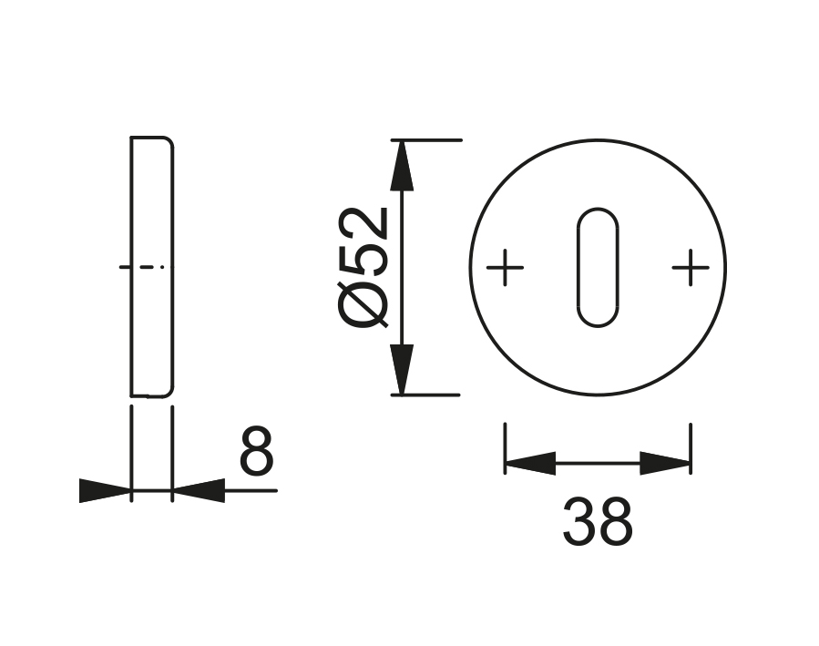 Guarnitura con rosetta e bocchetta serie Stockholm E1140Z/42K/42KS 