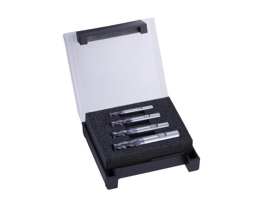 HPC-Schaftfräser-Satz, 35°/38° Drallsteigung