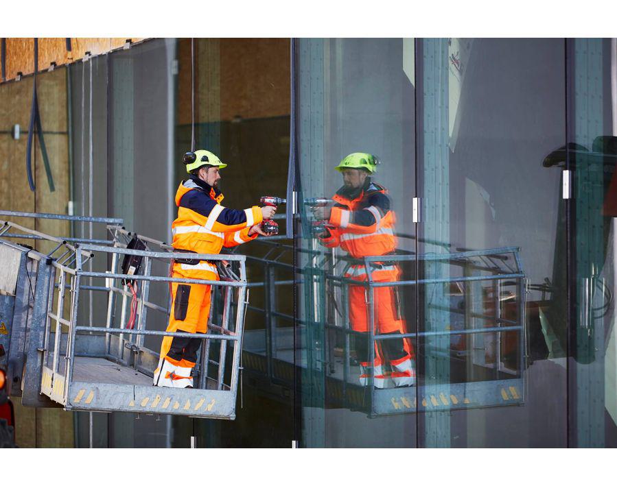 Parka SAFE IMAGE hi-vis giallo/blu navy