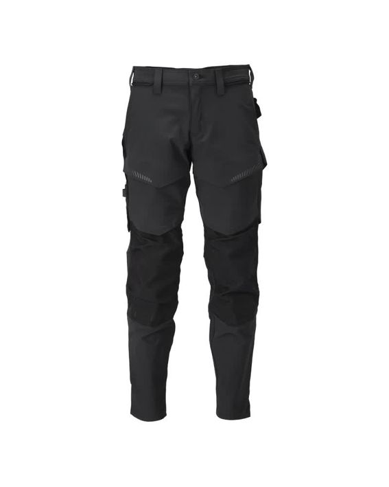 Pantaloni con tasche porta-ginocchiere CUSTOMIZED nero