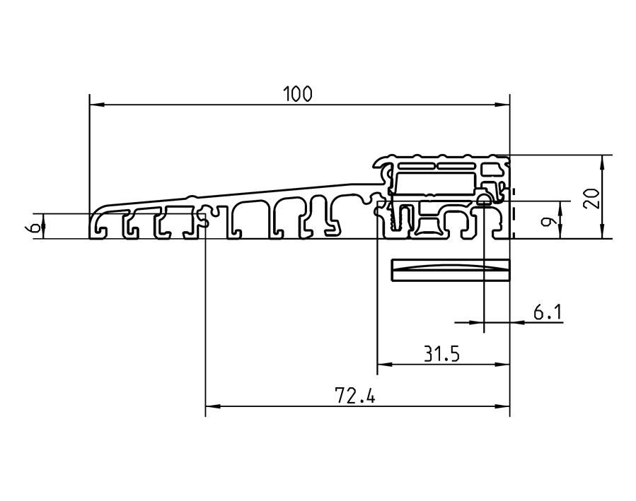 Coperchio zigrinato Eifel 100 TB