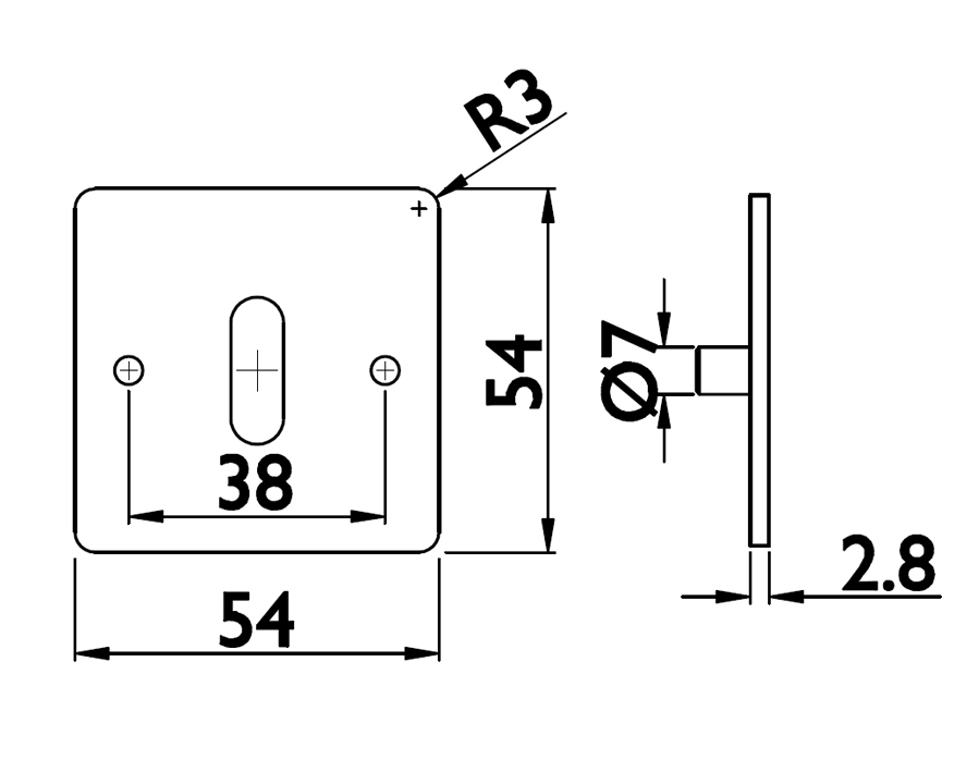 Guarnitura con rosetta e bocchetta piatte 