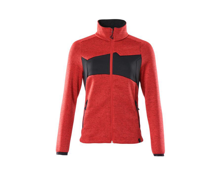Maglione con chiusura lampo ACCELERATE rosso/nero