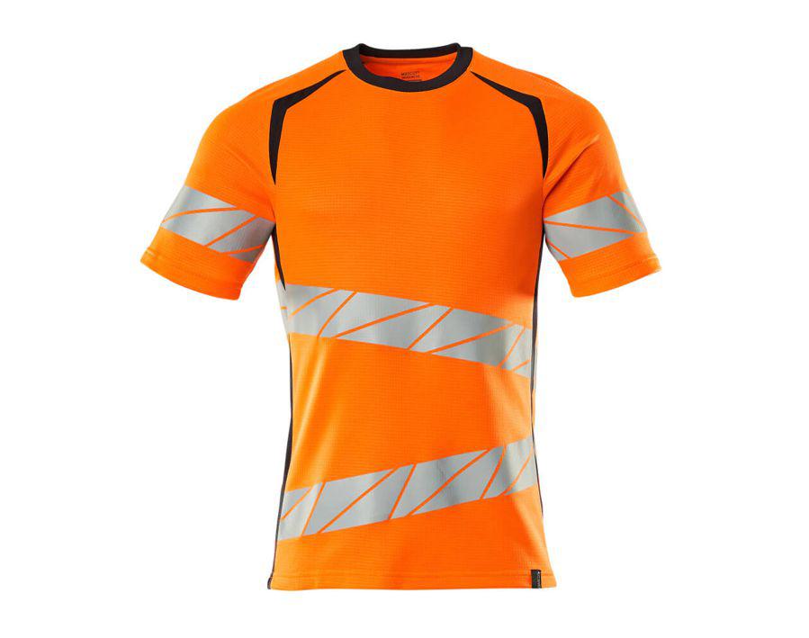 Maglietta ACCELERATE SAFE hi-vis arancio/blu navy scuro
