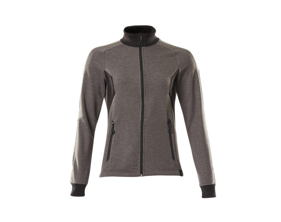 Felpa con chiusura lampo ACCELERATE antracite scuro/nero