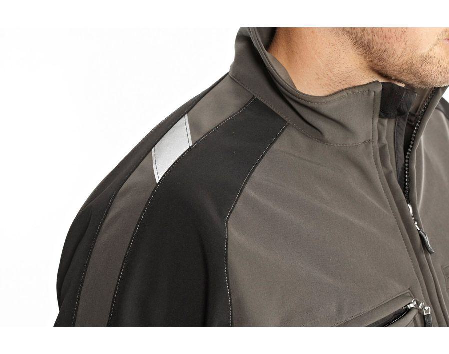 Giacca Softshell UNIQUE kakichiaro/nero
