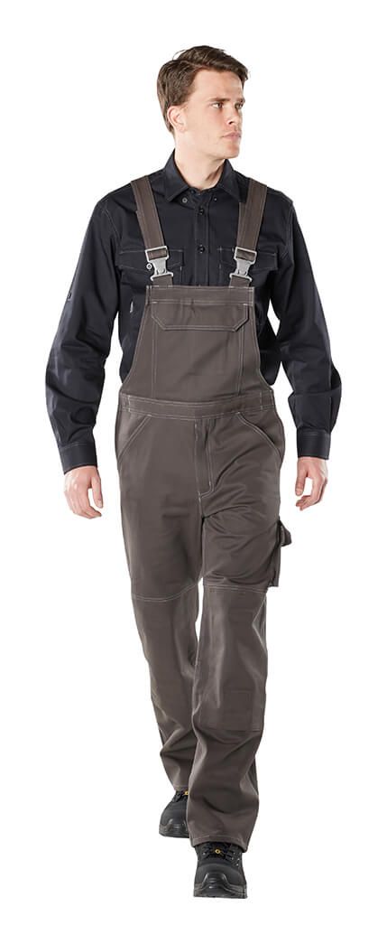 Salopette con tasche porta-ginocchiere INDUSTRY antracite scuro