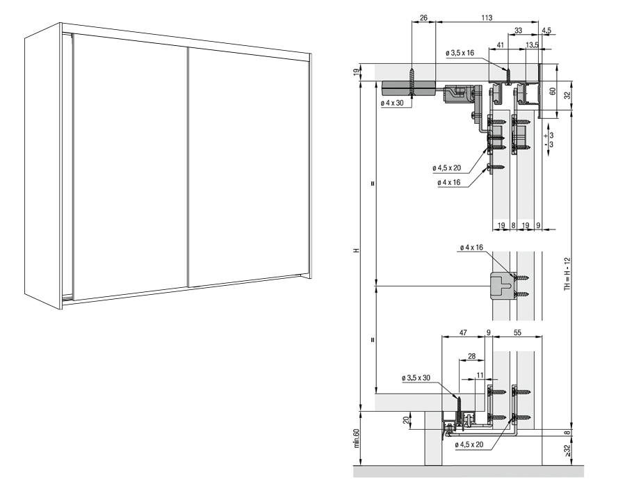 Hawa Combino 20/35 H Mixslide (MS) 