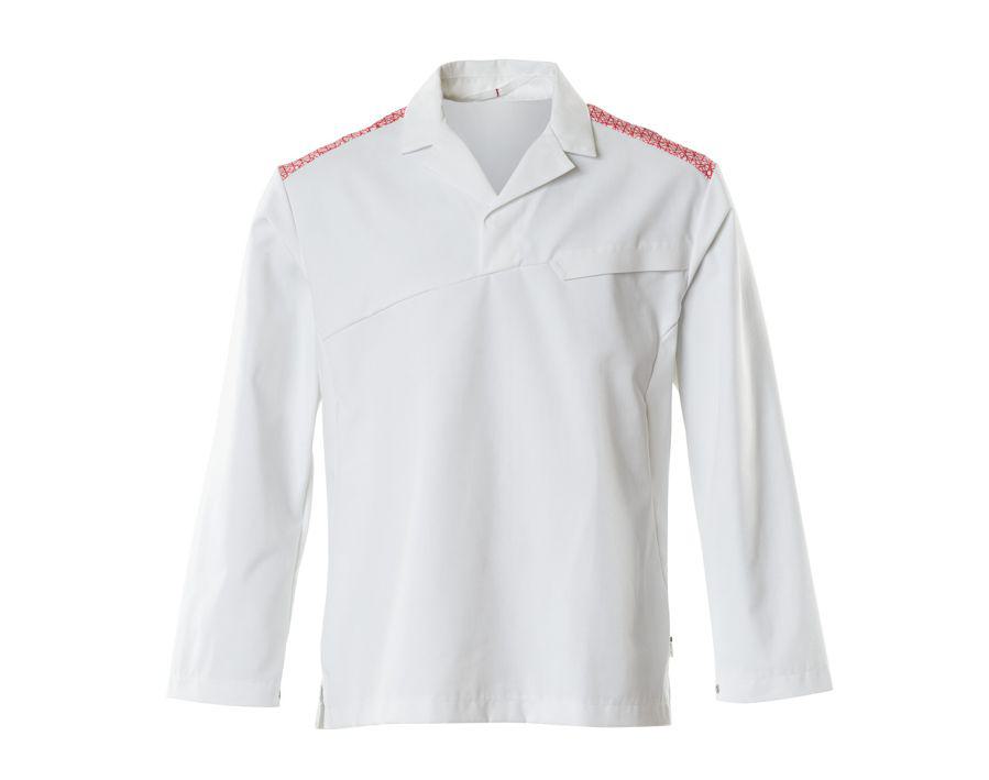 Casacca FOOD & CARE bianco/rosso