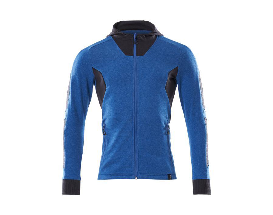 Felpa con cappuccio con chiusura lampo ACCELERATE azzurro/blu navy scuro