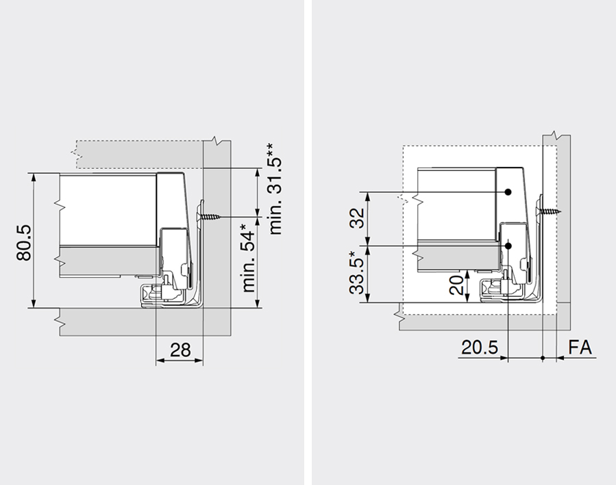 MERIVOBOX bianco seta opaco - altezza N