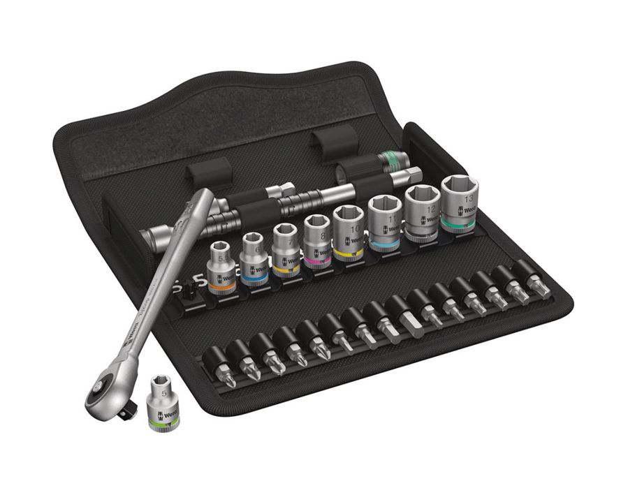 Sechskant-Steckschlüssel-Garnitur 1/4" Zyklop Metal push