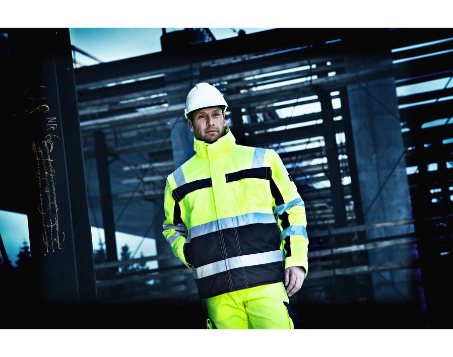 Giacca antifreddo SAFE COMPETE hi-vis giallo/blu navy