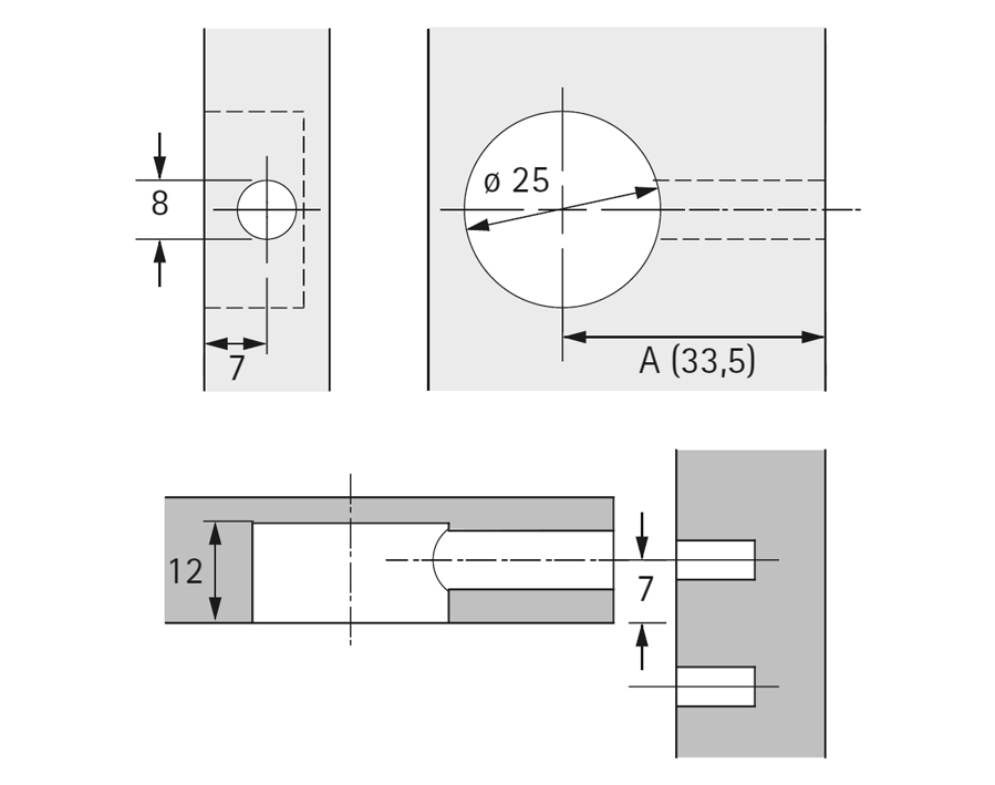Giunzione eccentrica Rastex 25