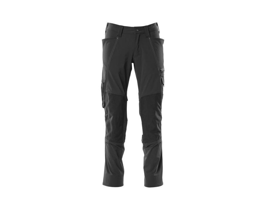 Pantaloni con tasche porta-ginocchiere ACCELERATE nero