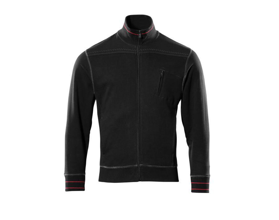 Felpa con chiusura lampo FRONTLINE nero
