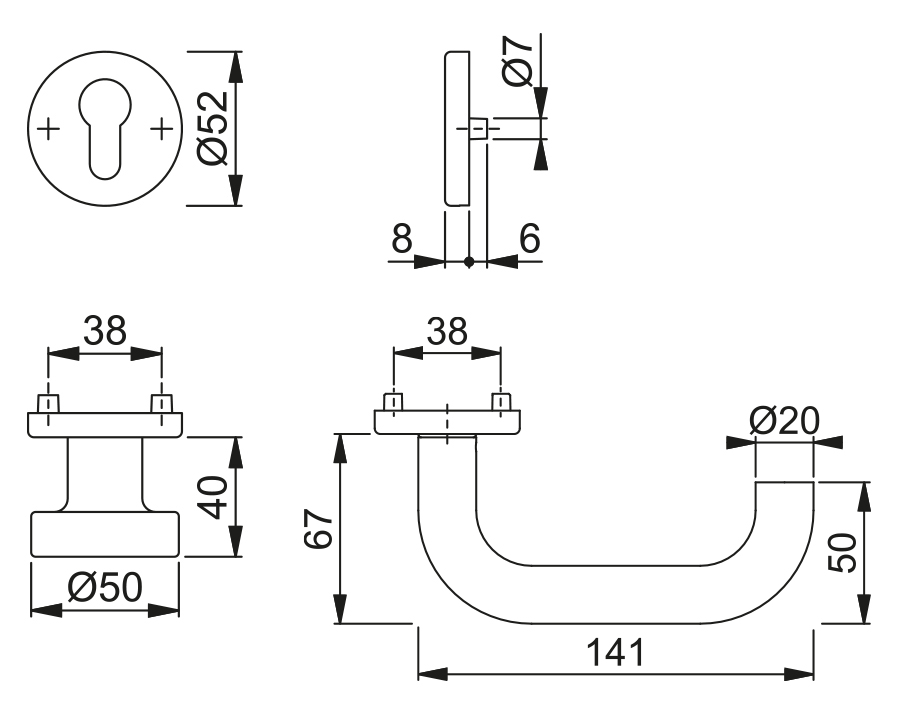Guarnitura cambio serie Paris mod. E58/42KV/42KVS/138Z