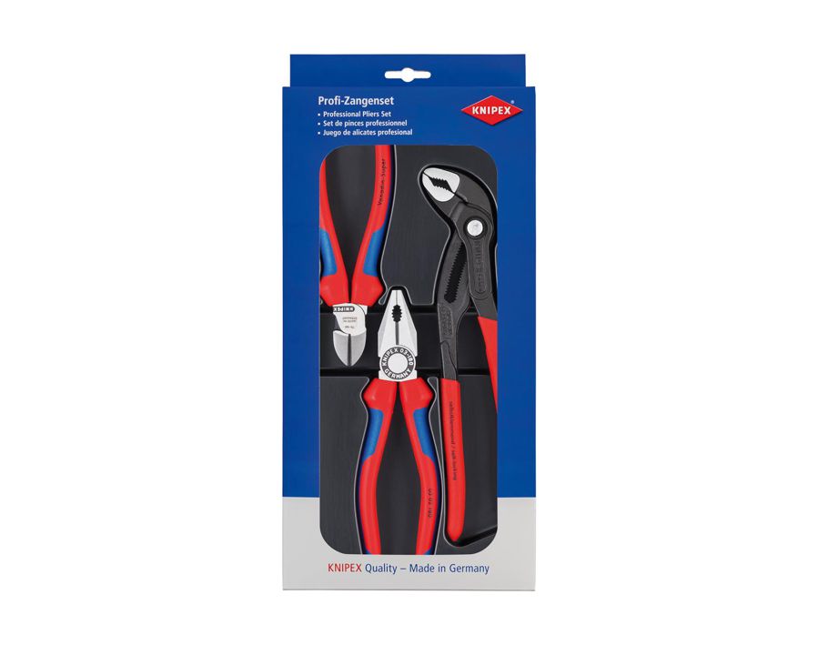 Zangen-Satz mit Wasserpumpenzange, Köpfe poliert