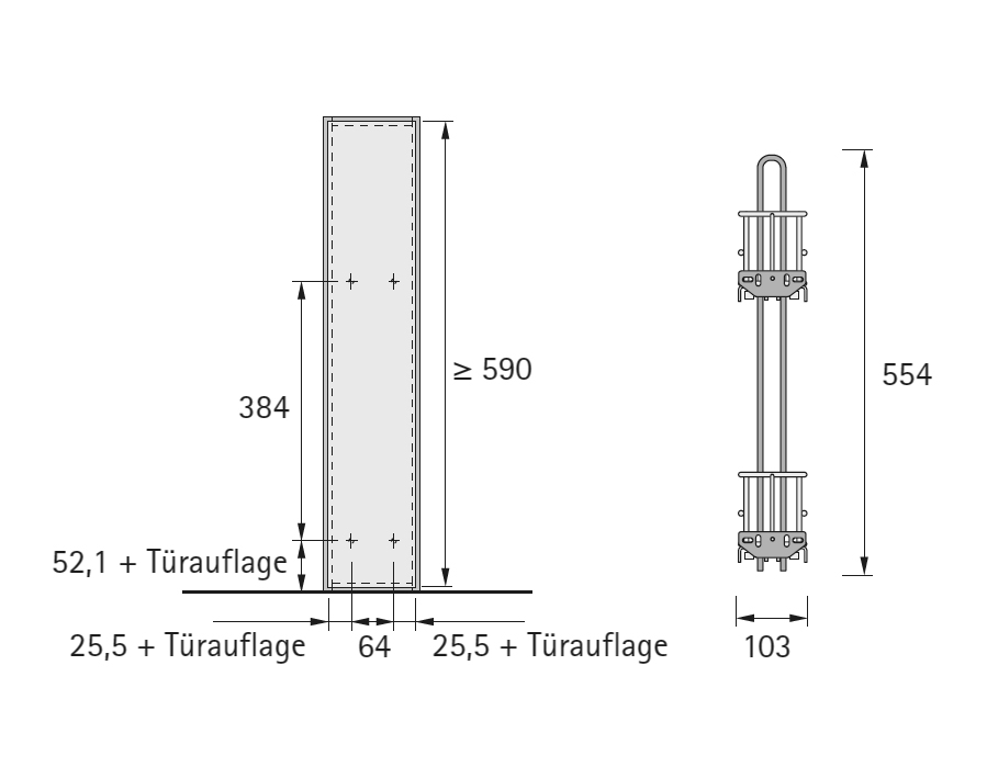 Elemento estraibile a 90°Cargo IQ plus 150, a 2 piani, per basi  
