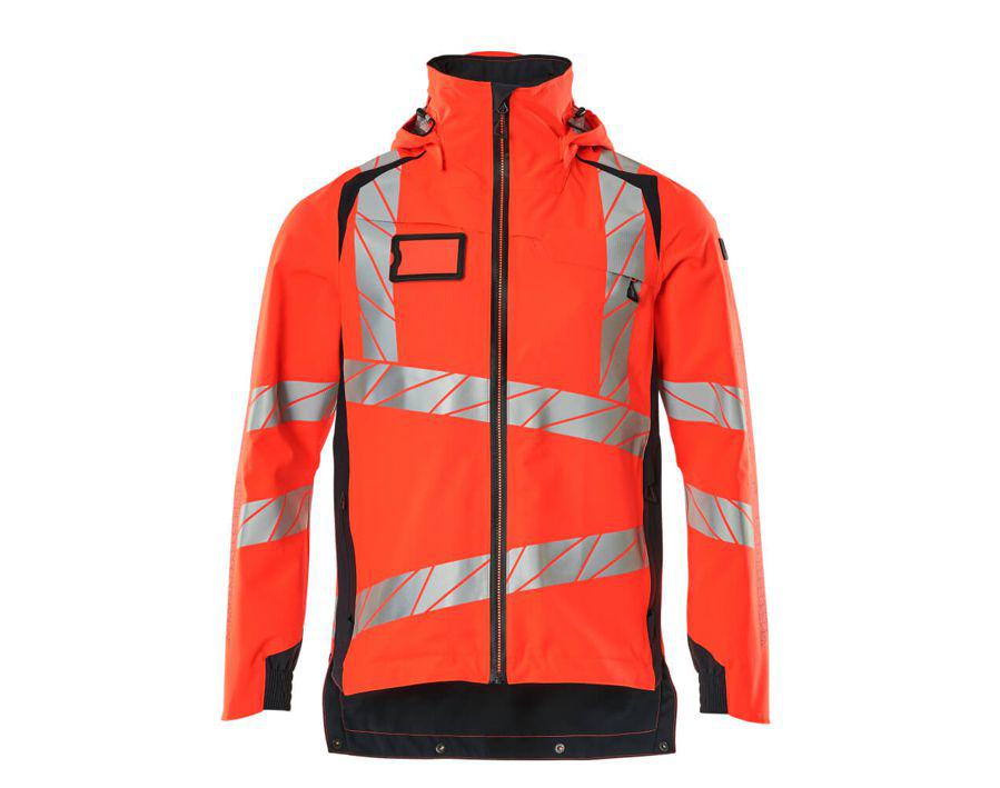 Giacca antivento ACCELERATE SAFE hi-vis rosso/blu navy scuro