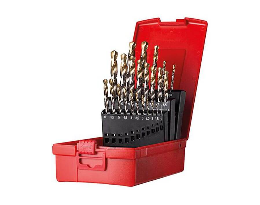 Spiralbohrer-Satz mit zyl. Schaft