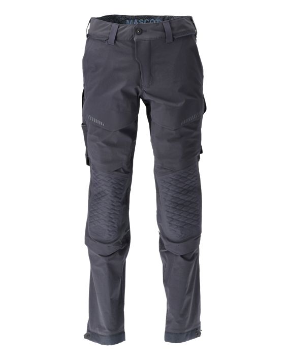 Pantaloni con tasche porta-ginocchiere CUSTOMIZED blu navy scuro