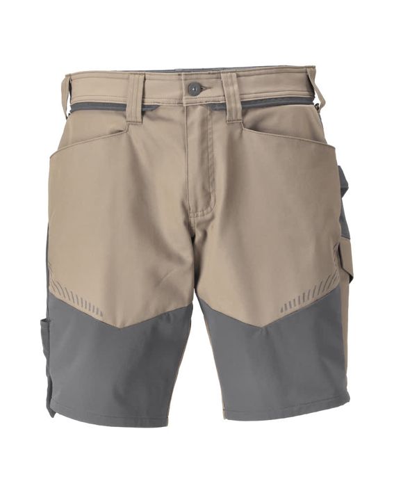 Pantalone corto CUSTOMIZED sabbia scuro/grigio pietra