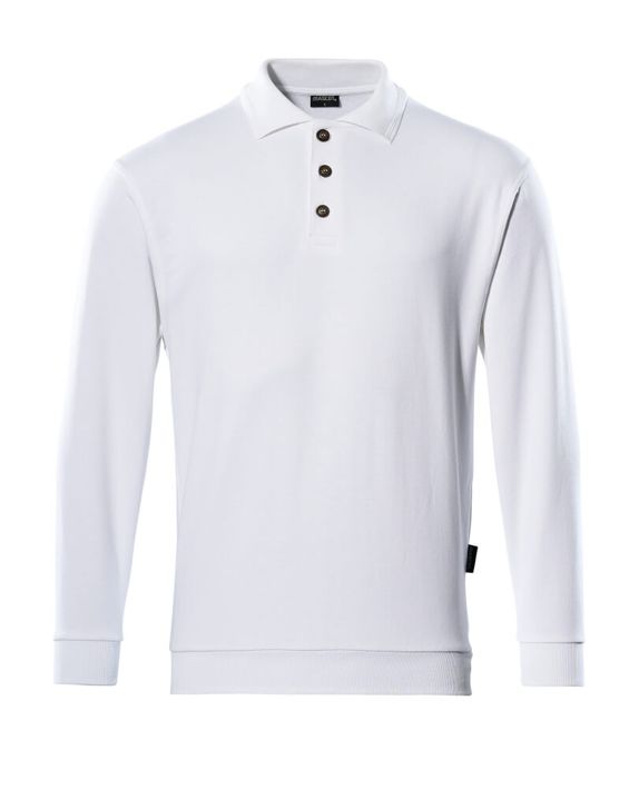 Polo Felpata CROSSOVER bianco